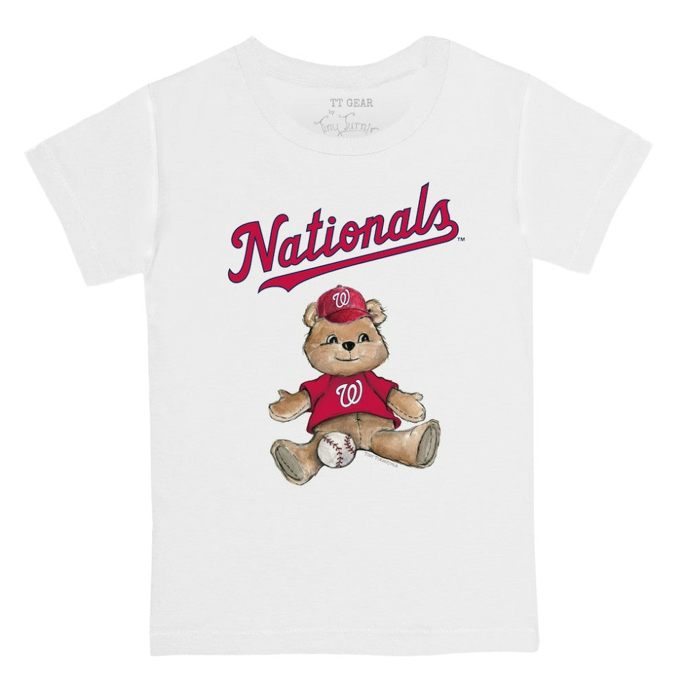 Washington Nationals Tiny Turnip Youth Teddy Boy T-Shirt White