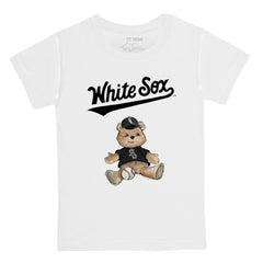 Chicago White Sox Tiny Turnip Youth Teddy Boy T-Shirt White