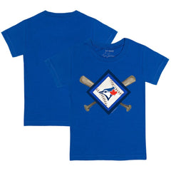 Toronto Blue Jays Tiny Turnip Youth Diamond Cross Bats T-Shirt Royal