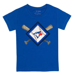 Toronto Blue Jays Tiny Turnip Youth Diamond Cross Bats T-Shirt Royal