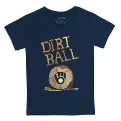 Milwaukee Brewers Tiny Turnip Youth Dirt Ball T-Shirt Navy