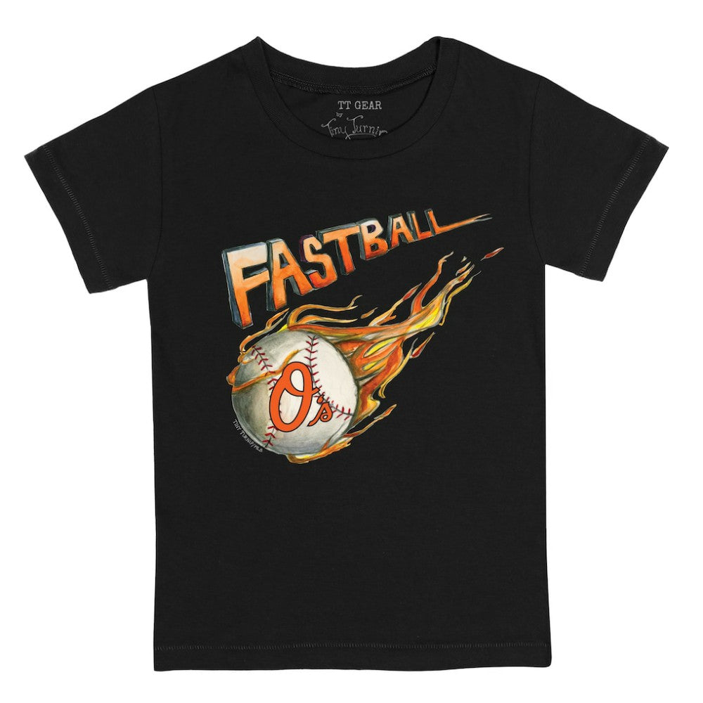 Baltimore Orioles Tiny Turnip Youth Fastball T-Shirt Black