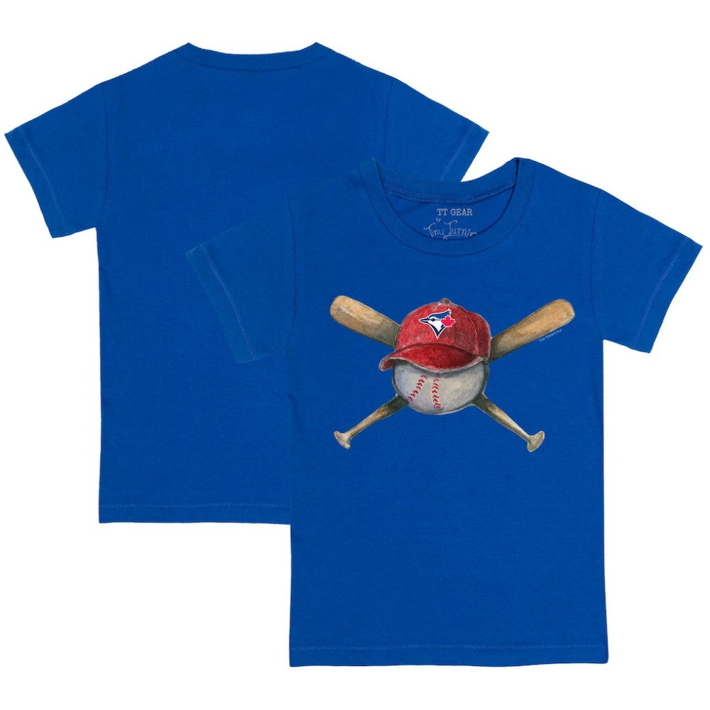 Toronto Blue Jays Tiny Turnip Youth Hat Crossbats T-Shirt Royal