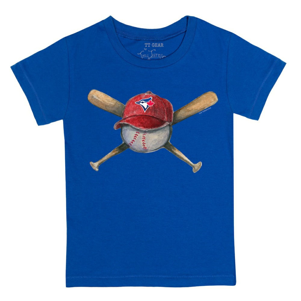 Toronto Blue Jays Tiny Turnip Youth Hat Crossbats T-Shirt Royal