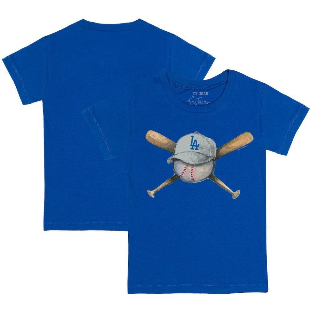 Los Angeles Dodgers Tiny Turnip Youth Hat Crossbats T-Shirt Royal