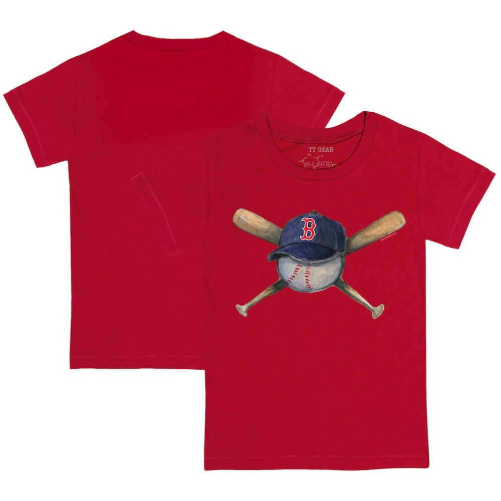Boston Red Sox Tiny Turnip Youth Hat Crossbats T-Shirt Red