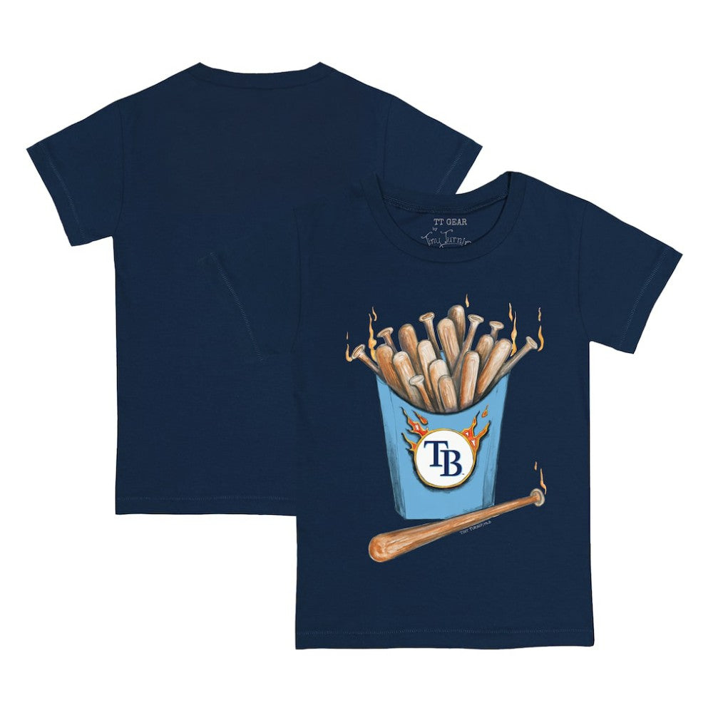 Tampa Bay Rays Tiny Turnip Youth Hot Bats T-Shirt Navy