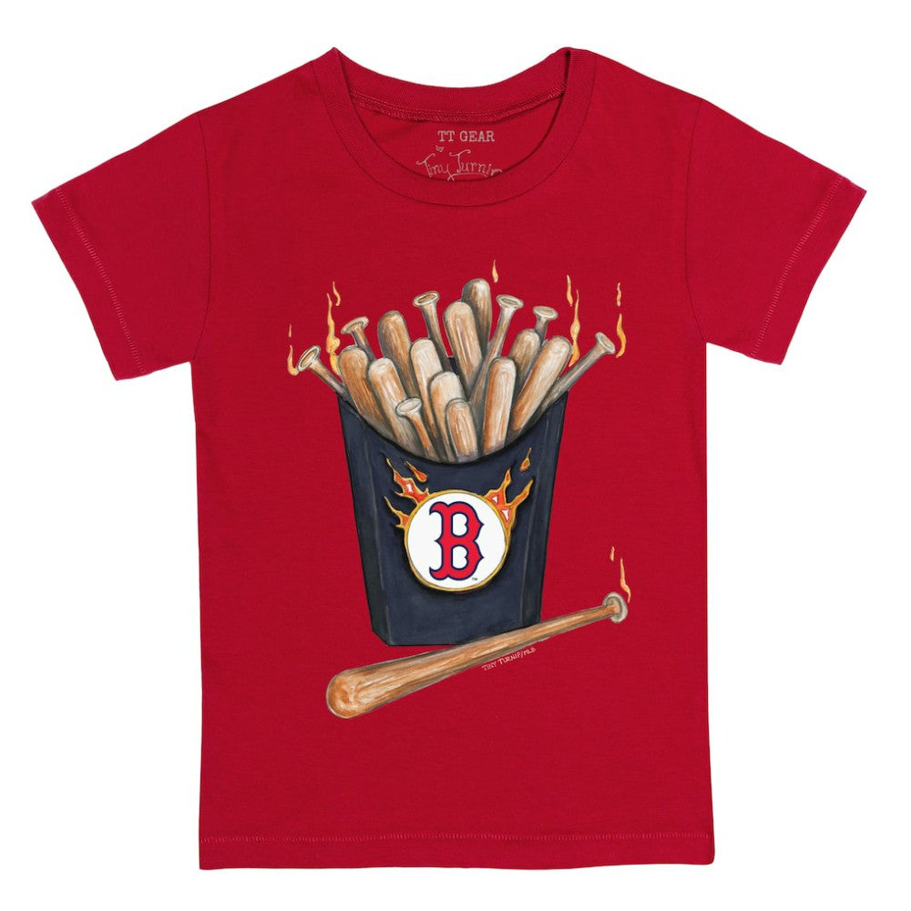 Boston Red Sox Tiny Turnip Youth Hot Bats T-Shirt Red