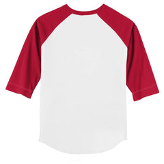 Boston Red Sox Tiny Turnip Youth Kate 3/4-Sleeve Raglan T-Shirt White/Red