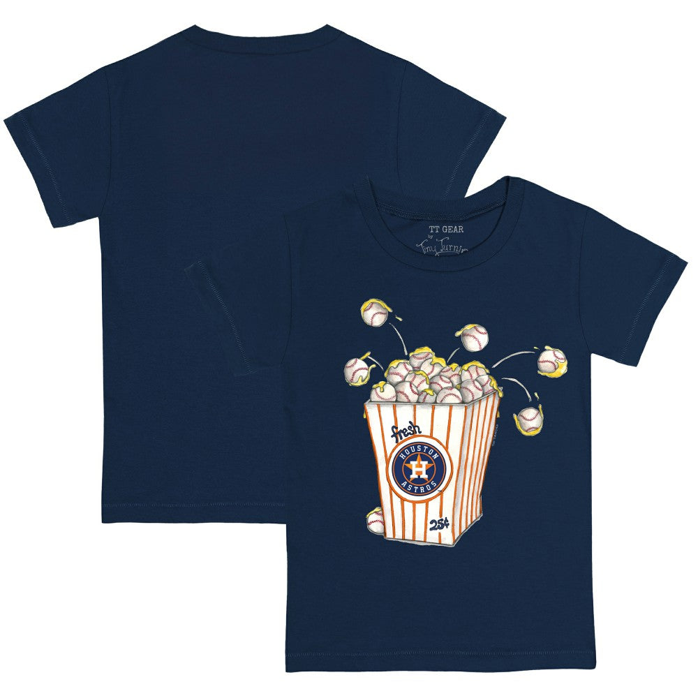 Houston Astros Tiny Turnip Youth Popcorn T-Shirt Navy