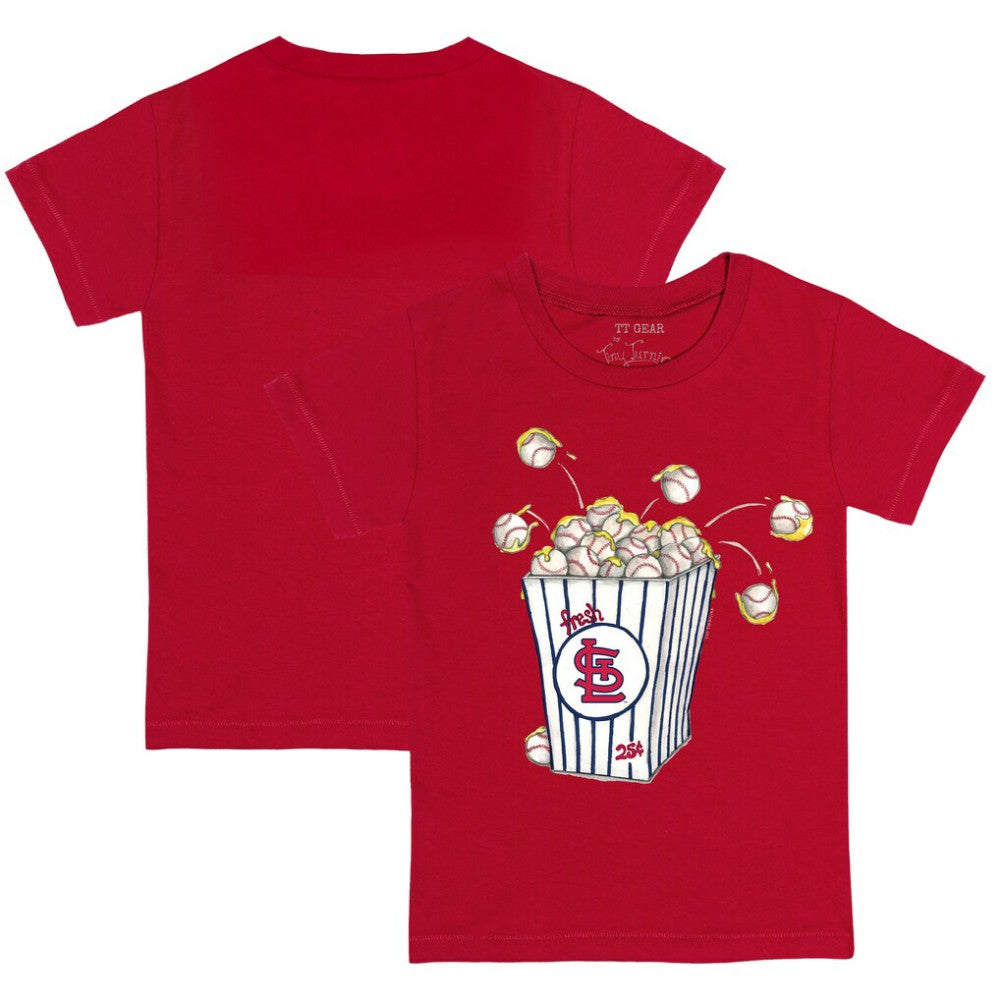 St. Louis Cardinals Tiny Turnip Youth Popcorn T-Shirt Red