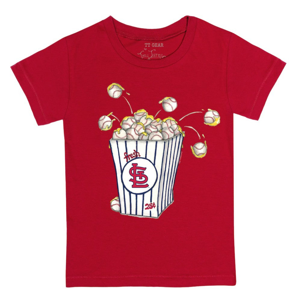 St. Louis Cardinals Tiny Turnip Youth Popcorn T-Shirt Red
