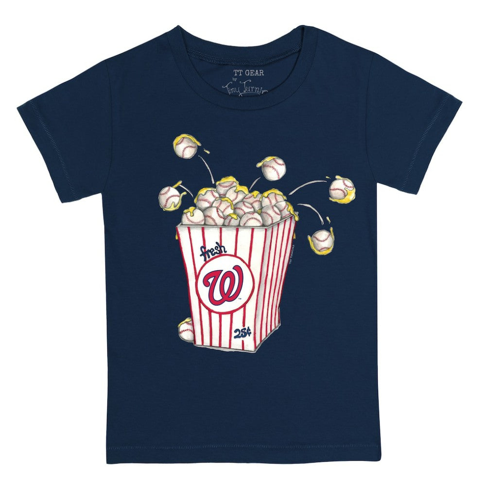 Washington Nationals Tiny Turnip Youth Popcorn T-Shirt Navy