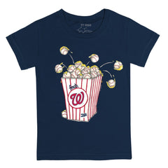 Washington Nationals Tiny Turnip Youth Popcorn T-Shirt Navy