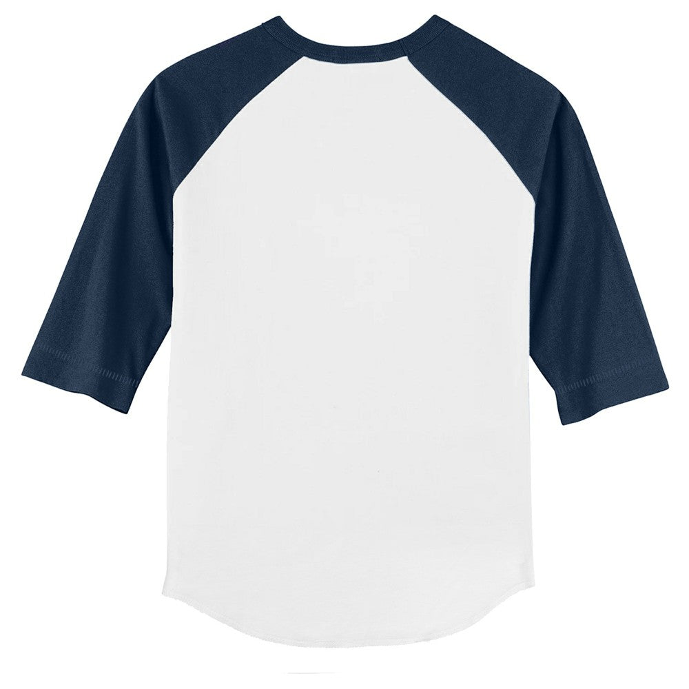 Minnesota Twins Tiny Turnip Youth Popcorn 3/4-Sleeve Raglan T-Shirt White/Navy