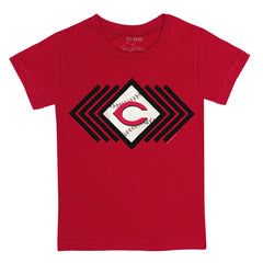 Cincinnati Reds Tiny Turnip Youth Prism Arrows T-Shirt Red