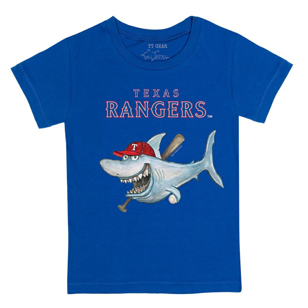 Texas Rangers Tiny Turnip Youth Shark T-Shirt Royal