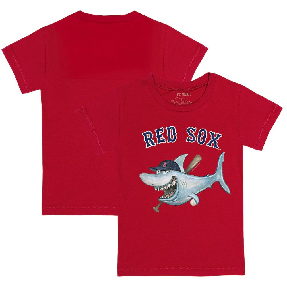 Boston Red Sox Tiny Turnip Youth Shark T-Shirt Red