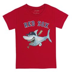 Boston Red Sox Tiny Turnip Youth Shark T-Shirt Red