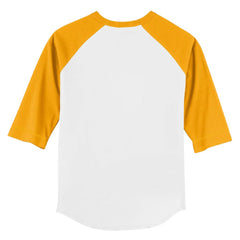 San Diego Padres Tiny Turnip Youth Shark 3/4-Sleeve Raglan T-Shirt White/Gold