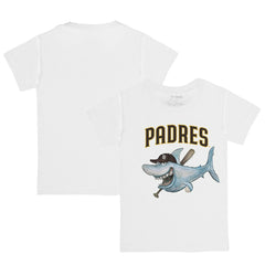 San Diego Padres Tiny Turnip Youth Shark Logo T-Shirt White
