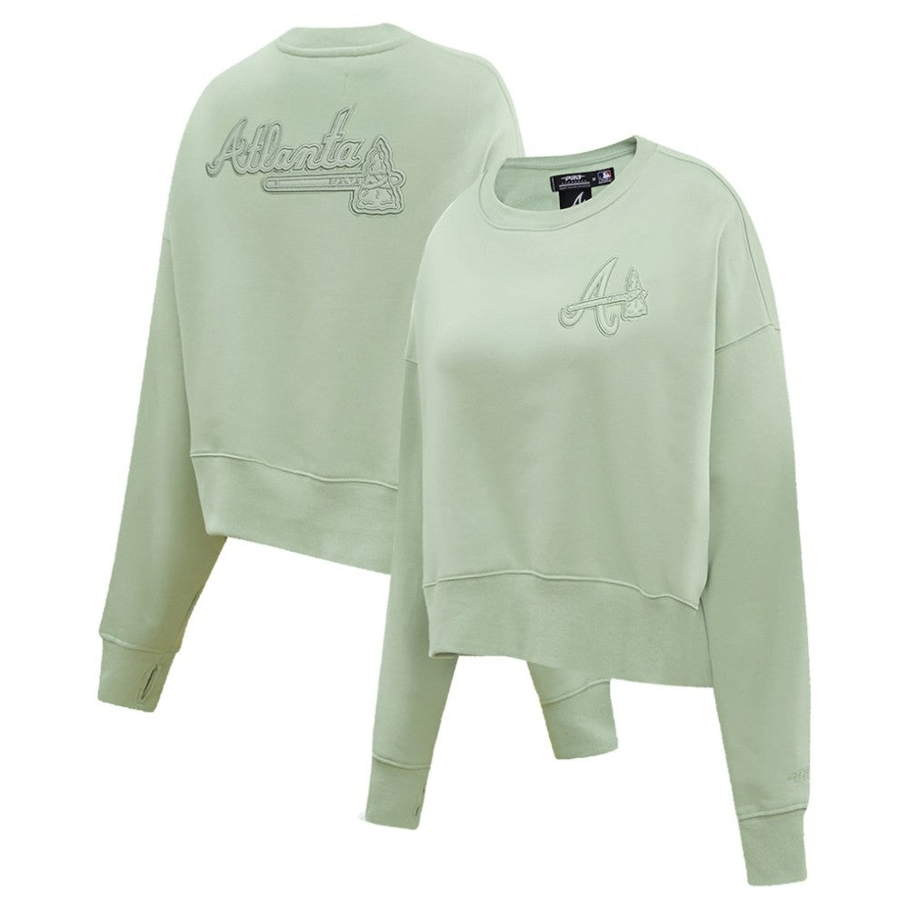 Atlanta Braves Pro Standard Women's Fleece Pullover Sweatshirt Green