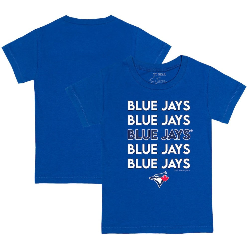 Toronto Blue Jays Tiny Turnip Youth Stacked T-Shirt Royal