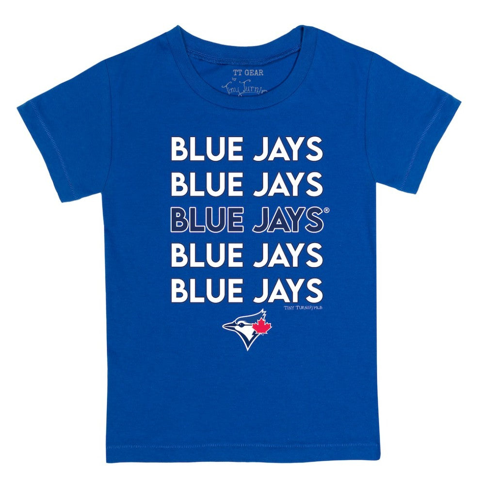 Toronto Blue Jays Tiny Turnip Youth Stacked T-Shirt Royal