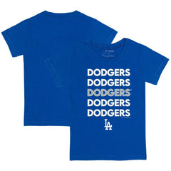 Los Angeles Dodgers Tiny Turnip Youth Stacked T-Shirt Royal