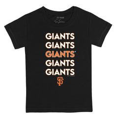 San Francisco Giants Tiny Turnip Youth Stacked T-Shirt Black