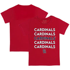 St. Louis Cardinals Tiny Turnip Youth Stacked T-Shirt Red