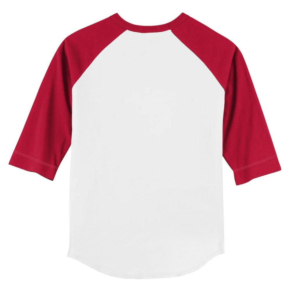 Philadelphia Phillies Tiny Turnip Youth Stacked 3/4-Sleeve Raglan T-Shirt White/Red