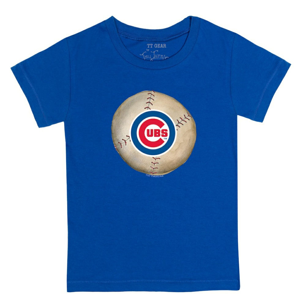 Chicago Cubs Tiny Turnip Youth Stitched Baseball T-Shirt Royal