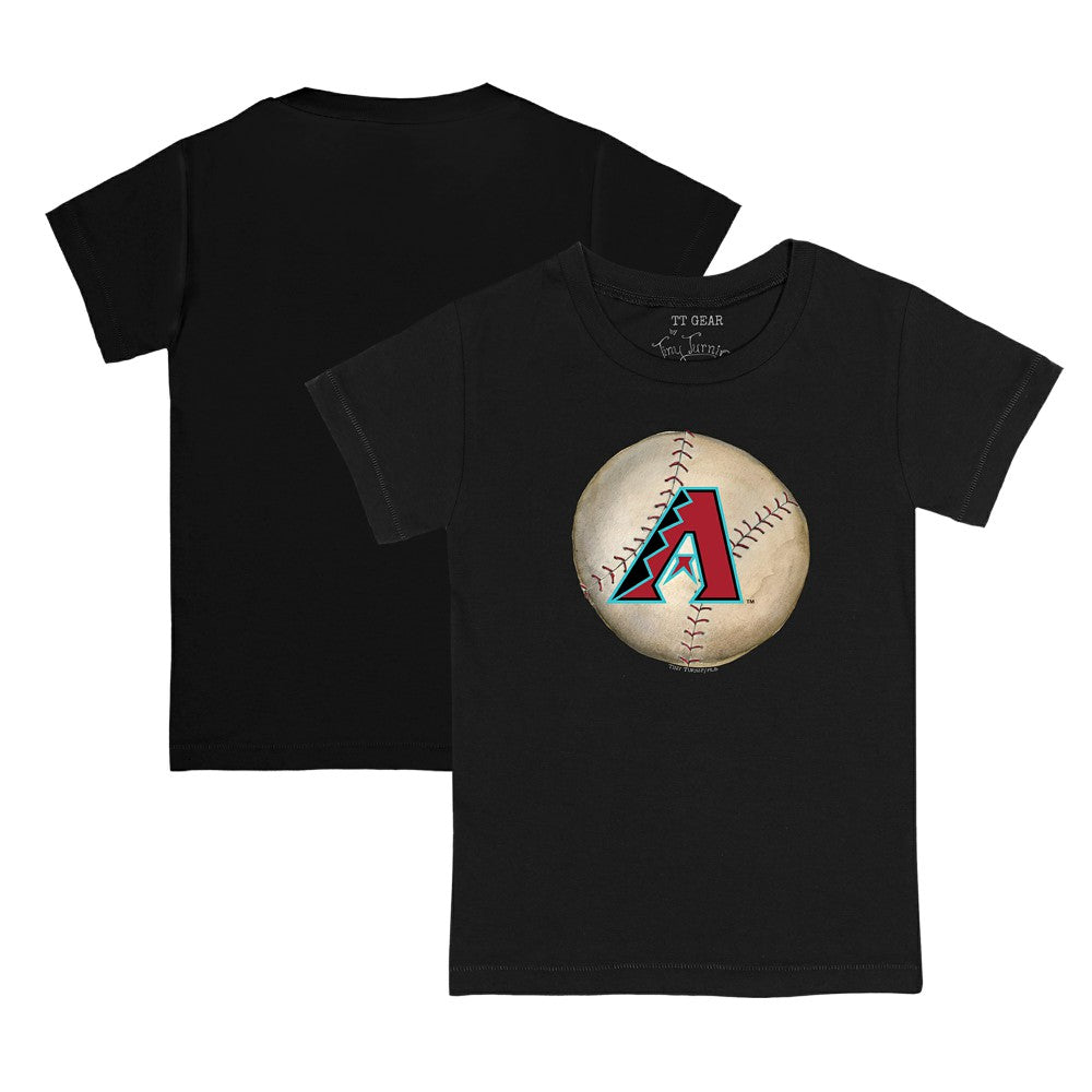 Arizona Diamondbacks Tiny Turnip Youth Stitched Baseball T-Shirt Black
