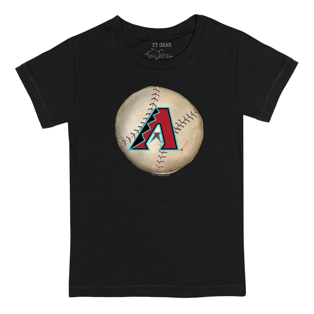 Arizona Diamondbacks Tiny Turnip Youth Stitched Baseball T-Shirt Black