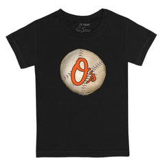 Baltimore Orioles Tiny Turnip Youth Stitched Baseball T-Shirt Black