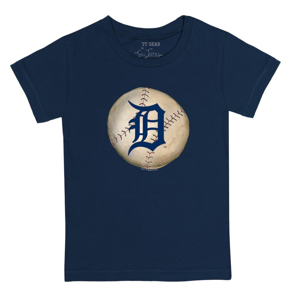 Detroit Tigers Tiny Turnip Youth Stitched Baseball T-Shirt Navy