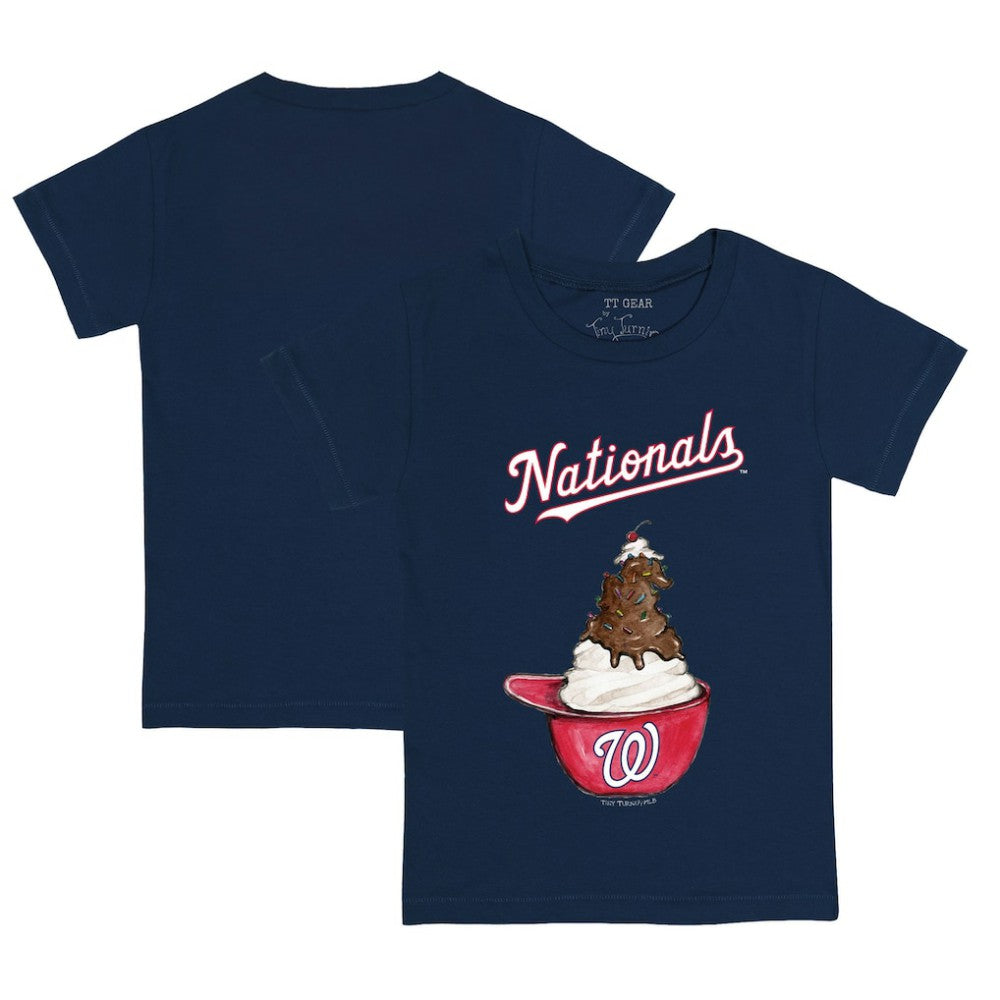 Washington Nationals Tiny Turnip Youth Sundae Helmet T-Shirt Navy