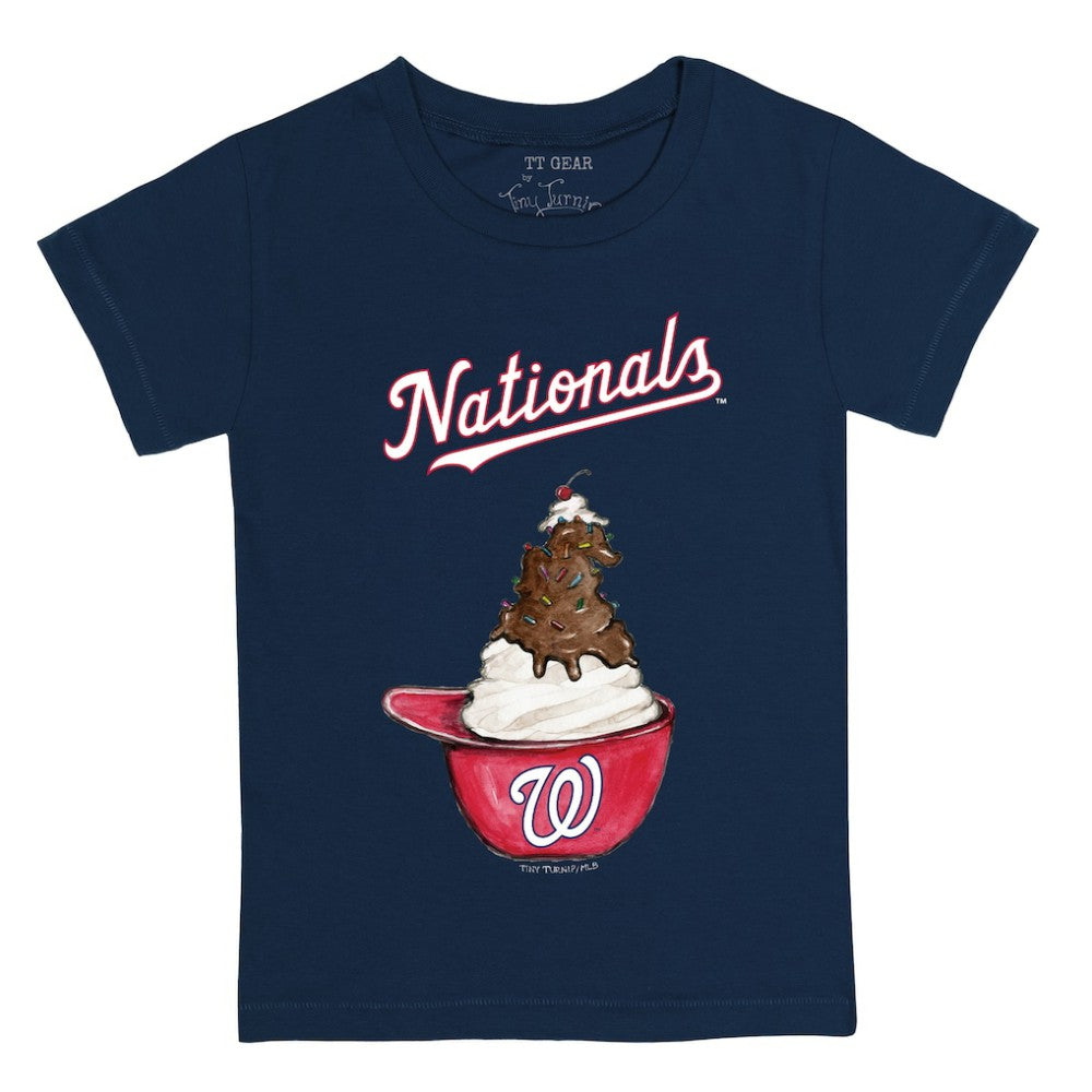 Washington Nationals Tiny Turnip Youth Sundae Helmet T-Shirt Navy