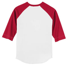 Boston Red Sox Tiny Turnip Youth Triple Scoop 3/4-Sleeve Raglan T-Shirt White/Red