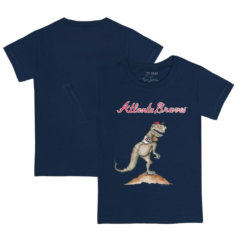 Atlanta Braves Tiny Turnip Youth TT Rex T-Shirt Navy