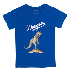 Los Angeles Dodgers Tiny Turnip Youth TT Rex T-Shirt Royal