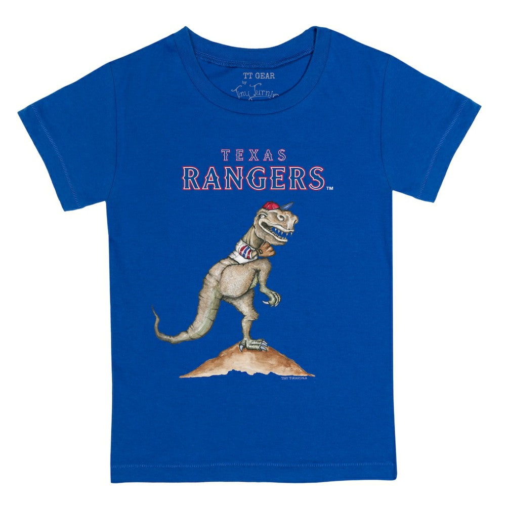 Texas Rangers Tiny Turnip Youth TT Rex T-Shirt Royal