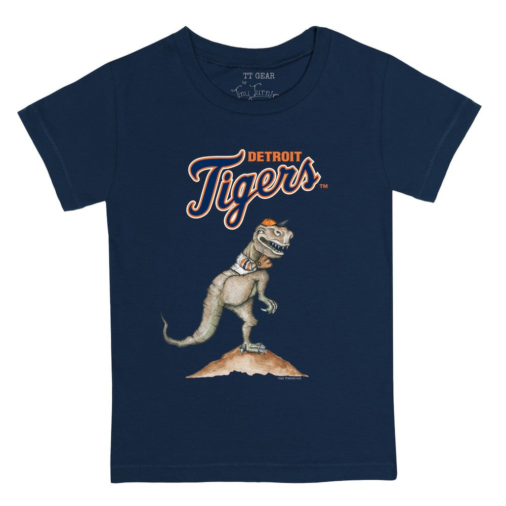 Detroit Tigers Tiny Turnip Youth TT Rex T-Shirt Navy