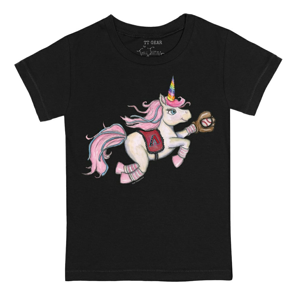 Arizona Diamondbacks Tiny Turnip Youth Unicorn T-Shirt Black