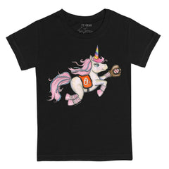 Baltimore Orioles Tiny Turnip Youth Unicorn T-Shirt Black