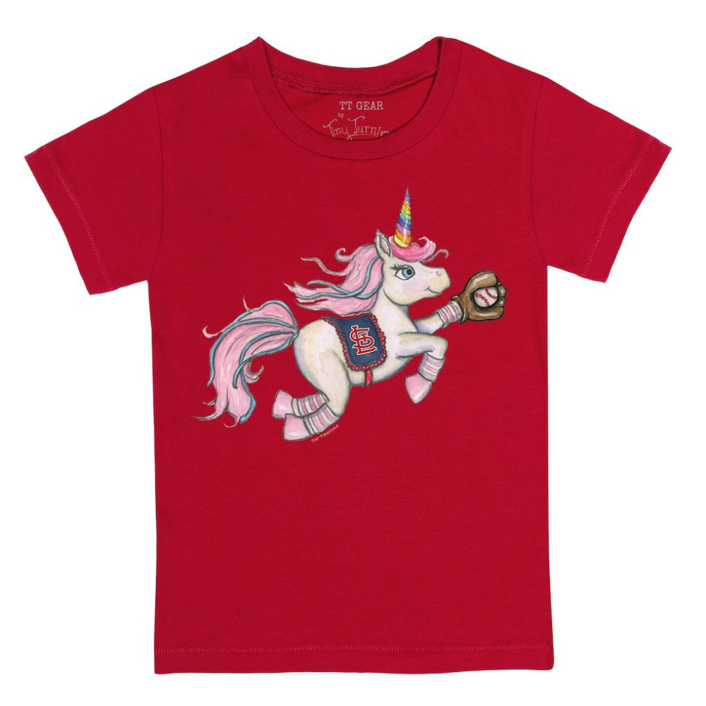 St. Louis Cardinals Tiny Turnip Youth Unicorn T-Shirt Red