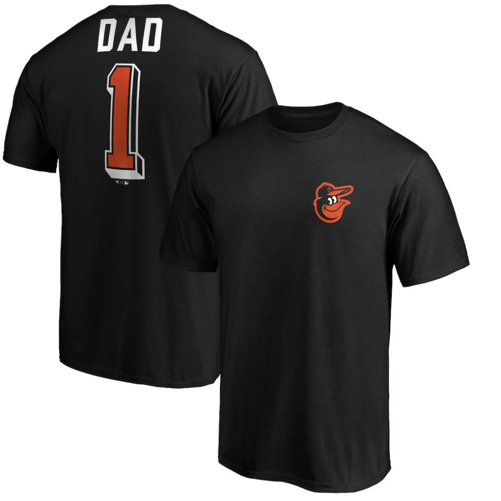 Baltimore Orioles Number One Dad T-Shirt Black