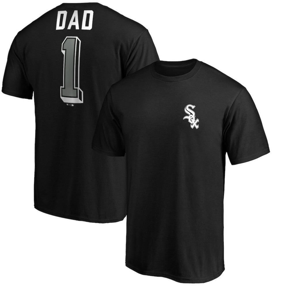 Chicago White Sox Number One Dad T-Shirt Black