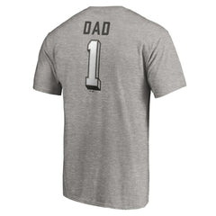 Chicago White Sox Number One Dad T-Shirt Heather Gray